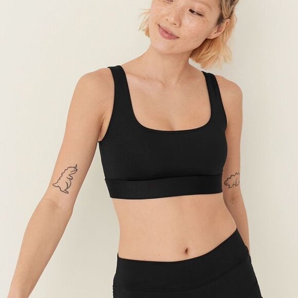 PINK GYM TO SWIM SQUARE NECK TOP - Picture 3 of 4